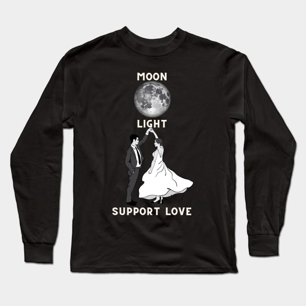 The moon light support love Long Sleeve T-Shirt by NICHE&NICHE